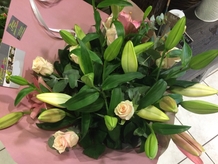 Bouquet lys & roses Paola
